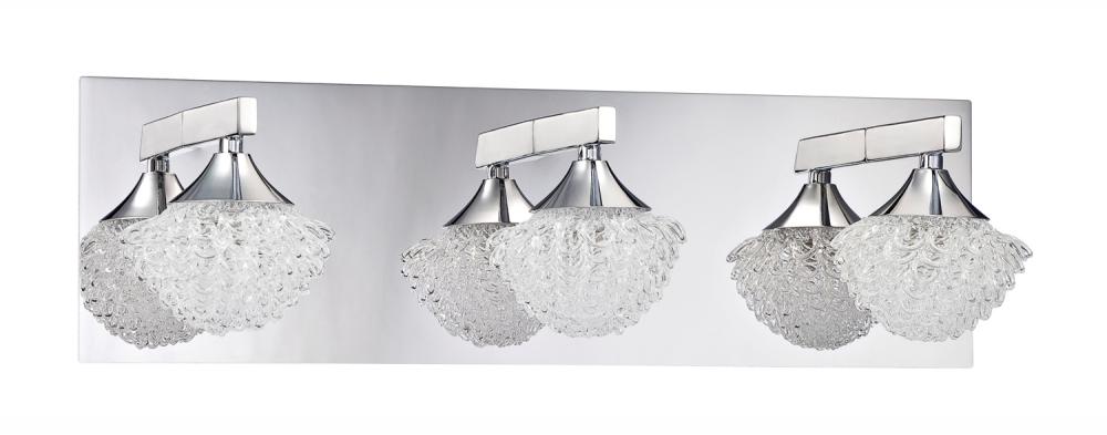 ICICLE series 3-Light Chrome Bath Light