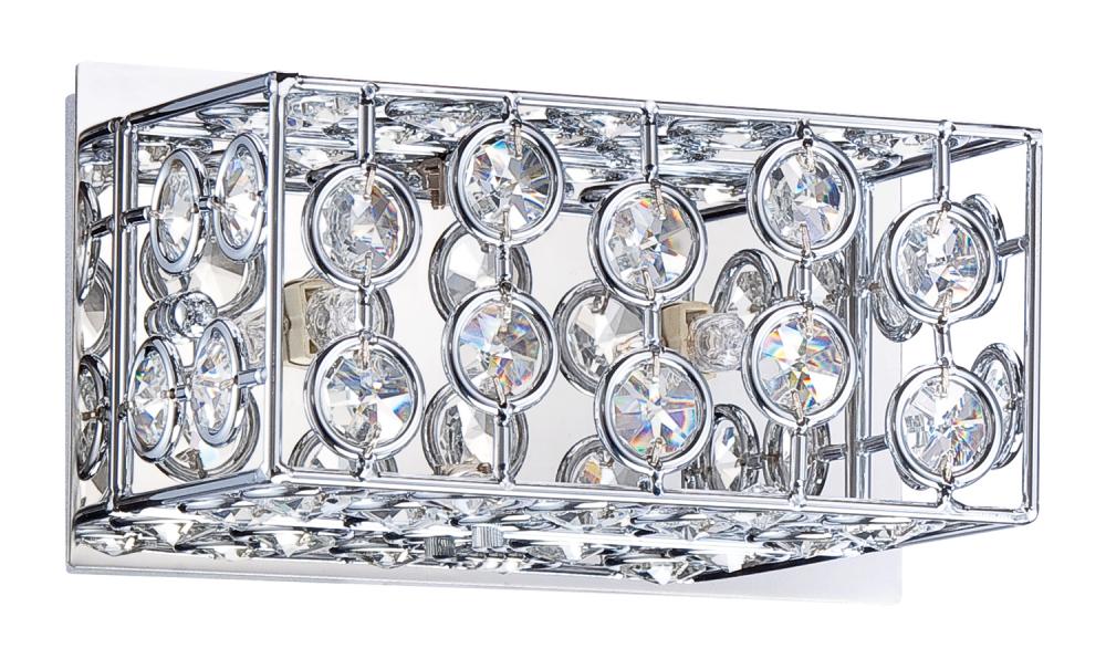 PALAZZO series 2-Light Chrome Bath Light