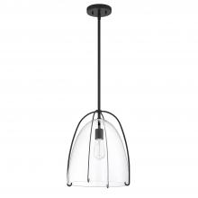 Kendal PF114-BLK - SOLANA 1-Light Black Pendant