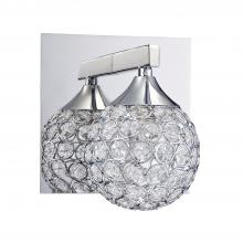 Kendal VF4200-1L-CH - CRYS 1-Light Chrome Vanity Light