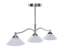 Kendal HPF8003-SN - Three Light Satin Nickel Island Light