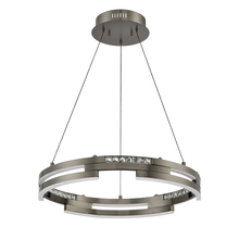 Kendal PF8724-BKS - SATERN series 41 Watt Chrome Integrated LED Ring Pendant