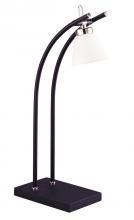 Kendal PTL4054-BLK - Two Light Black (matte) Desk Lamp