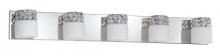 Kendal VF6400-5L-CH - VELLASE series 5-Light Chrome Bath Light
