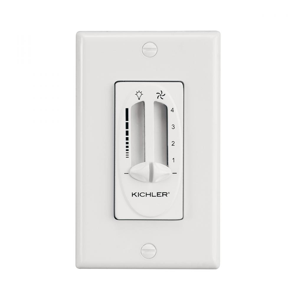 Dual Slide Control Fan and Light Ivory