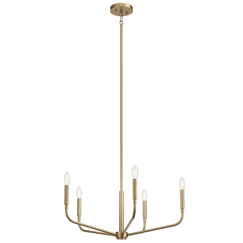 Madden 26 Inch 5 Light Chandelier in Champagne Bronze