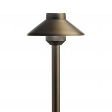 Kichler 15821CBR30 - Short Stepped Dome 12V 3000K Path Light Centennial Brass