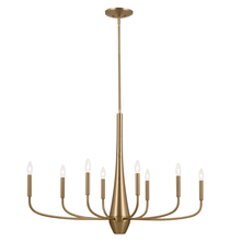 Kichler 52528CPZ - Deela 41 Inch 8 Light Oval Chandelier in Champagne Bronze