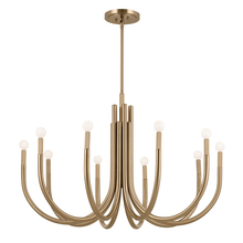 Kichler 52551CPZ - Odensa 40.25 Inch 10 Light Chandelier in Champagne Bronze