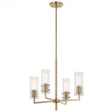Kichler 52678CPZ - Velestino 20.5" 4-Light Chandelier in Champagne Bronze