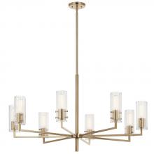 Kichler 52680CPZ - Velestino 40.25" 8-Light Chandelier in Champagne Bronze