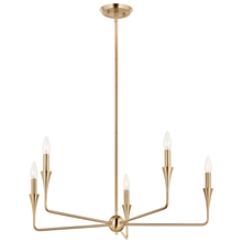 Kichler 52689CPZ - Alvaro 30 Inch 5 Light Chandelier in Champagne Bronze