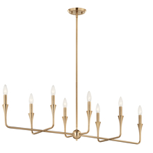 Kichler 52693CPZ - Alvaro 45.5 Inch 8 Light Linear Chandelier in Champagne Bronze
