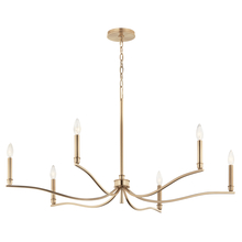 Kichler 52696CPZ - Malene 42 Inch 6 Light Chandelier in Champagne Bronze