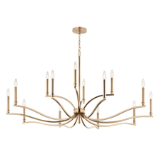Kichler 52698CPZ - Malene 52.75 Inch 14 Light 2-Tier Chandelier in Champagne Bronze