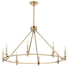 Kichler 52706CPZ - Carrick 40.75 Inch 8 Light Chandelier in Champagne Bronze