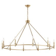 Kichler 52707CPZ - Carrick 54.25 Inch 10 Light Chandelier in Champagne Bronze