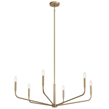Kichler 52719CPZ - Madden 38 Inch 6 Light Chandelier in Champagne Bronze