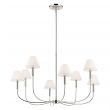 Kichler 52769PN - Eadie 41.25 Inch 8 Light Chandelier in Polished Nickel