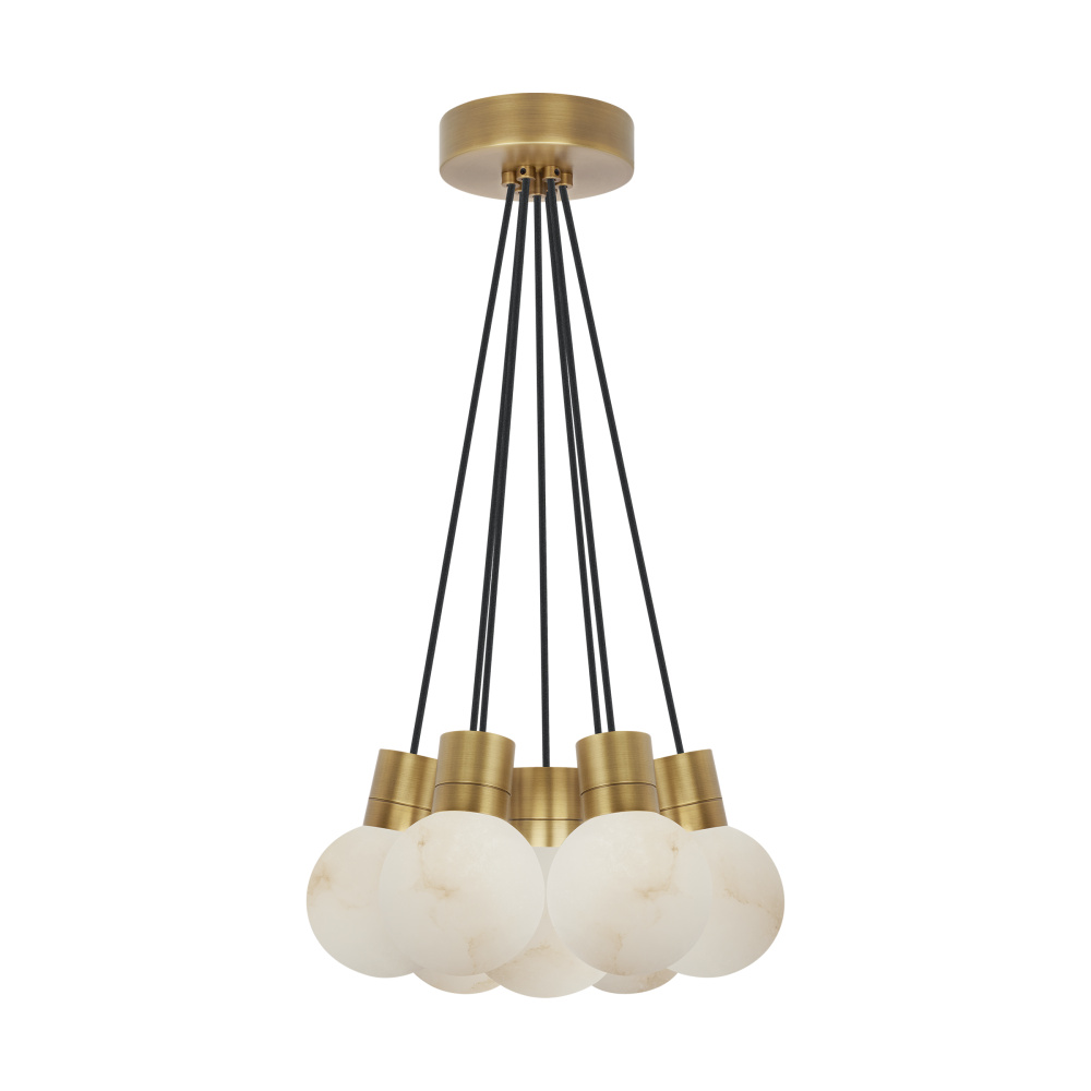 Mina Alabaster 7-Light Small Chandelier