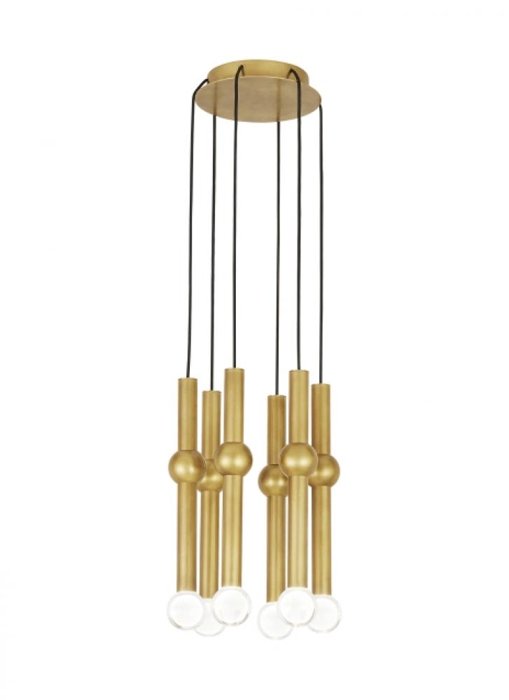 Guyed 6 Light Chandelier