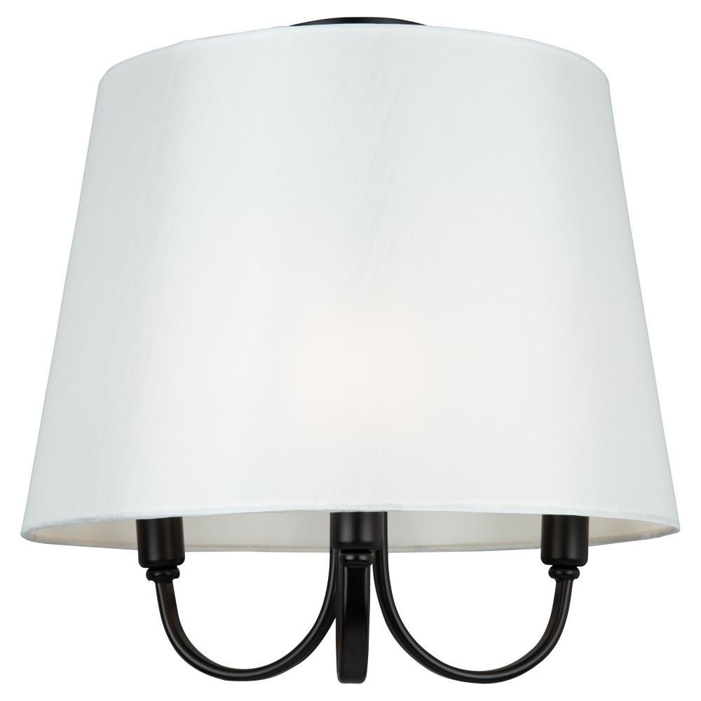 Rhythm 3 Light Semi-Flush Mount Black