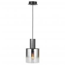 Artcraft AC11520SM - Henley 1 Light Pendant (Satin Black & Smoke Glass)