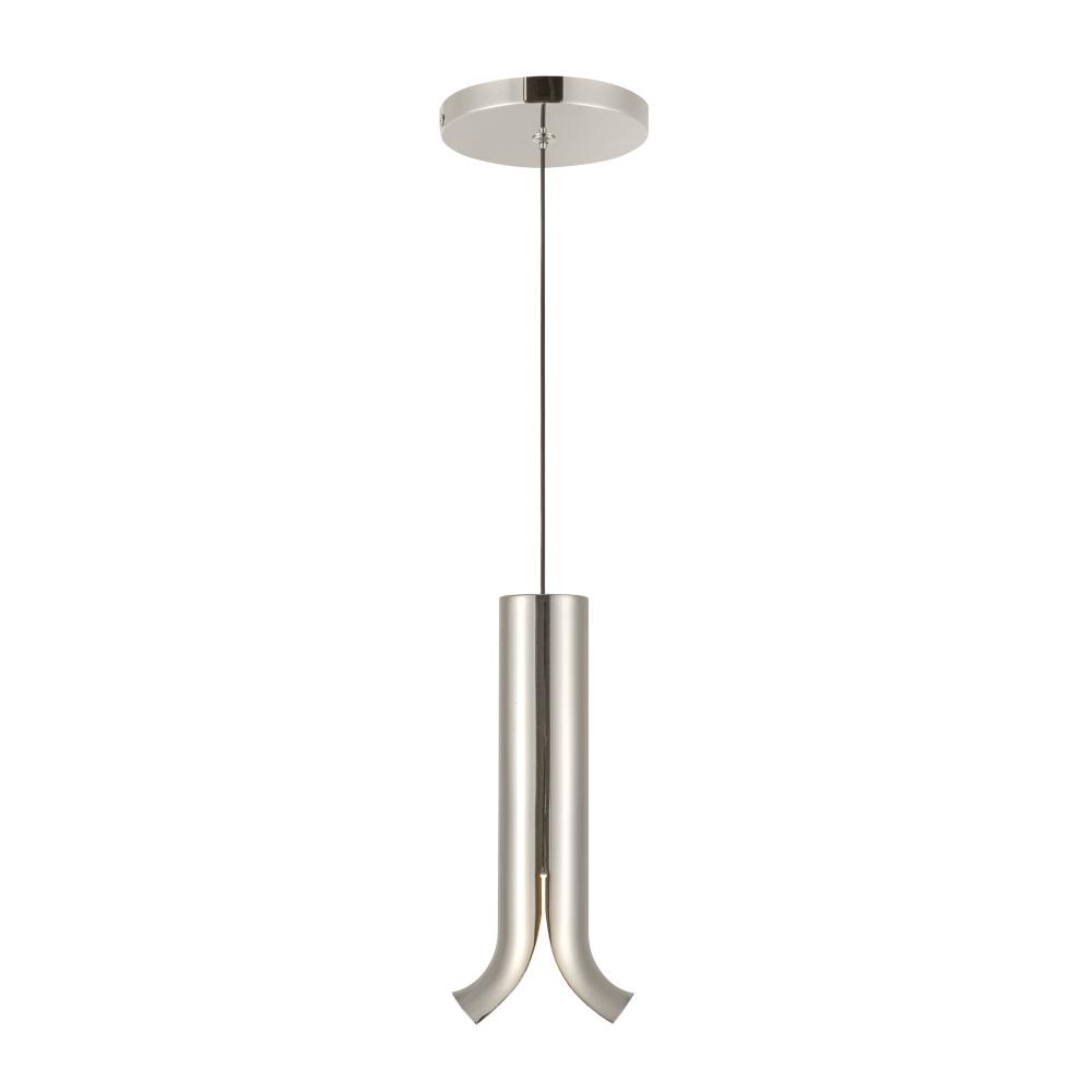 Husk 9-in Polished Nickel LED Pendant