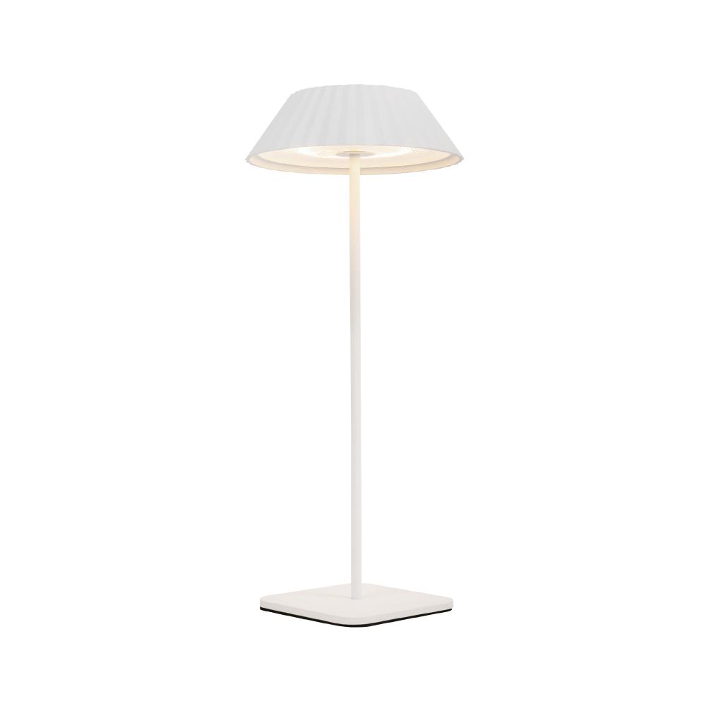 Pela 6-in White LED Table Lamp