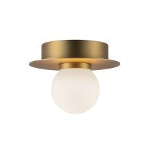 Kuzco Lighting Inc FM15506-BG-UNV - Elixir 6-in Brushed Gold LED Flush Mount