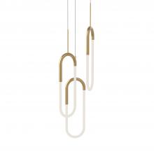 Kuzco Lighting Inc MP95103-BG - Huron 3 Head Brushed Gold LED Multi Pendant