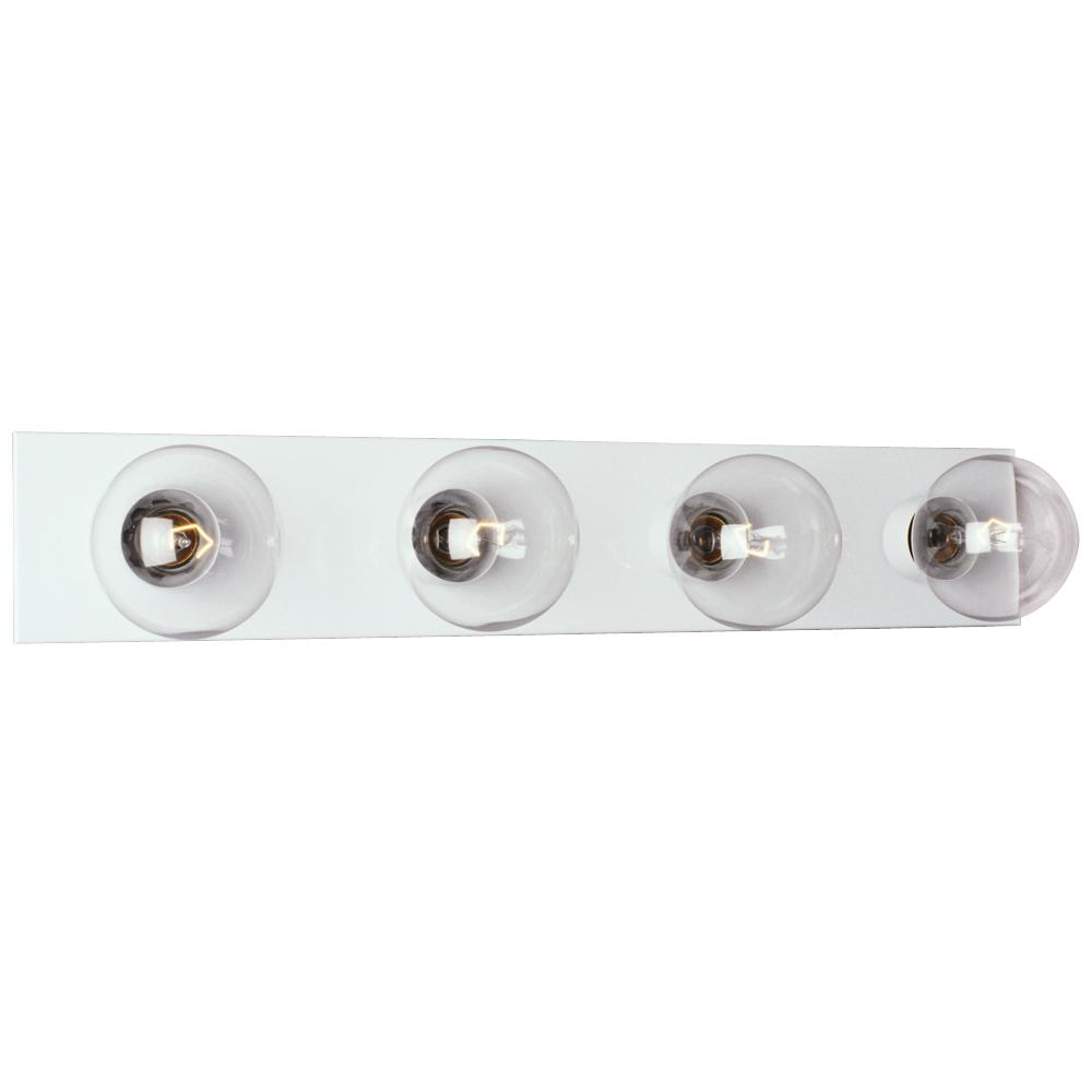 Four Light Vanity Bar - White