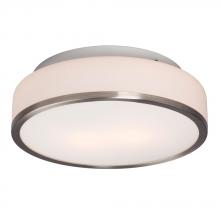 Galaxy Lighting L613532BN016A1 - LED Flush Mount Ceiling Light - in Brushed Nickel finish with White Glass