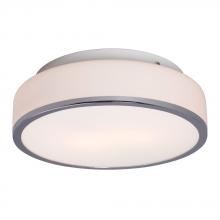 Galaxy Lighting L613532CH016A1 - LED Flush Mount Ceiling Light - in Polished Chrome finish with White Glass