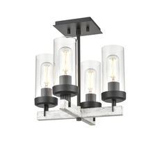 DVI DVP38611GR+BIW-CL - OKANAGAN 4 LIGHT SEMI FLUSH