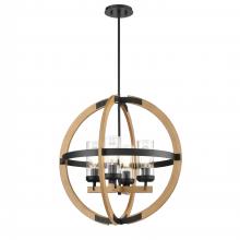 DVI DVP38650EB+NW-CL - OKANAGAN 4 LIGHT ORB PENDANT