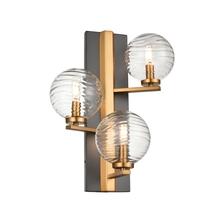 DVI DVP40499BR+GR-RPG - Tropea 3 Light Sconce