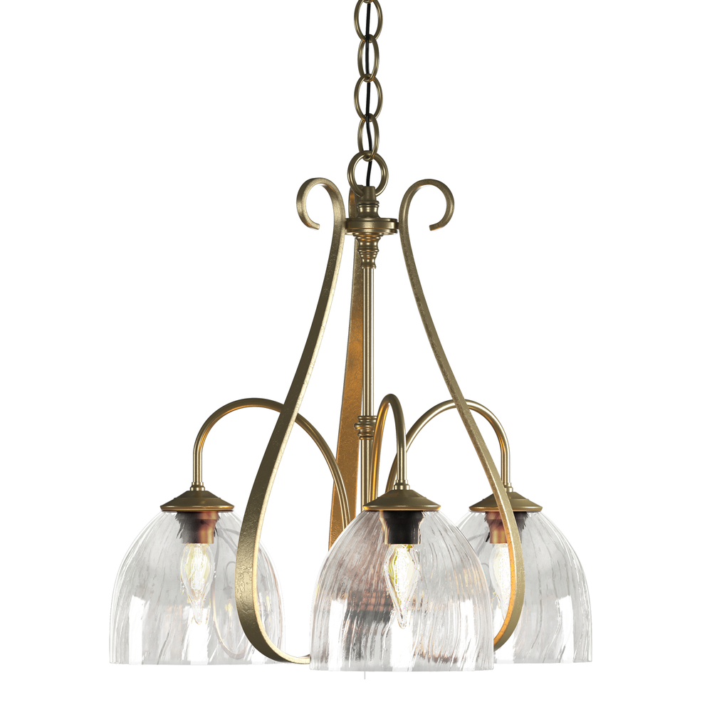 Sweeping Taper 3 Arm Chandelier