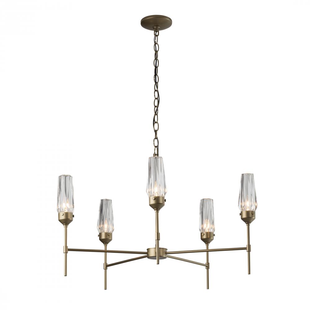 Luma 5 Arm Chandelier