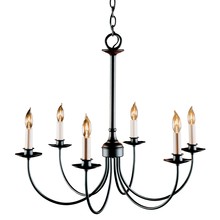 Hubbardton Forge - Canada 107060-SKT-10 - Simple Lines 6 Arm Chandelier