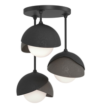 Hubbardton Forge - Canada 121374-SKT-10-07-GG0711 - Brooklyn 3-Light Double Shade Semi-Flush