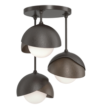 Hubbardton Forge - Canada 121374-SKT-14-05-GG0711 - Brooklyn 3-Light Double Shade Semi-Flush