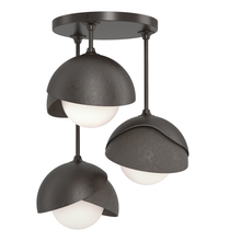 Hubbardton Forge - Canada 121374-SKT-14-07-GG0711 - Brooklyn 3-Light Double Shade Semi-Flush