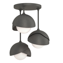 Hubbardton Forge - Canada 121374-SKT-20-20-GG0711 - Brooklyn 3-Light Double Shade Semi-Flush