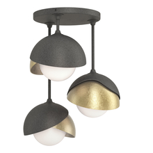 Hubbardton Forge - Canada 121374-SKT-20-86-GG0711 - Brooklyn 3-Light Double Shade Semi-Flush