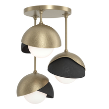 Hubbardton Forge - Canada 121374-SKT-84-10-GG0711 - Brooklyn 3-Light Double Shade Semi-Flush