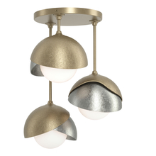 Hubbardton Forge - Canada 121374-SKT-84-85-GG0711 - Brooklyn 3-Light Double Shade Semi-Flush