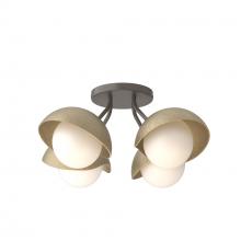 Hubbardton Forge - Canada 121375-SKT-07-84-GG0711 - Brooklyn 4-Light Single Shade Semi-Flush