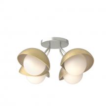 Hubbardton Forge - Canada 121375-SKT-82-86-GG0711 - Brooklyn 4-Light Single Shade Semi-Flush