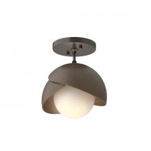 Hubbardton Forge - Canada 121377-SKT-14-05-GG0711 - Brooklyn 1-Light Double Shade Semi-Flush